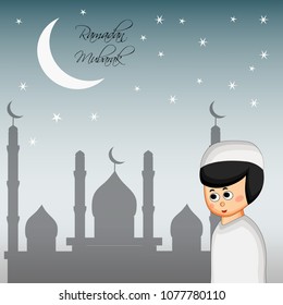 Illustration of Muslim festival Eid/Ramadan background