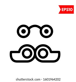 illustration of mustache flat icon