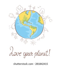 Illustration -- My favorite blue planet