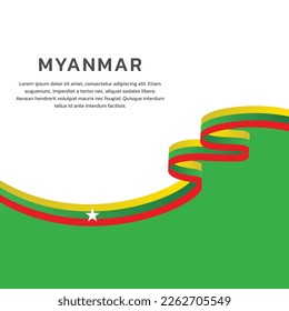 Vorlage für die Flagge von Myanmar