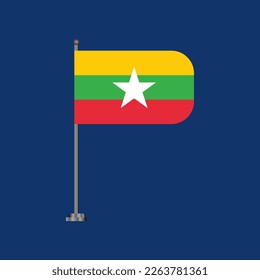 Vorlage für die Flagge von Myanmar