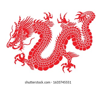 illustration myth animal dragon vector .-logo concept