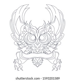 illustration of the mythical flying animal