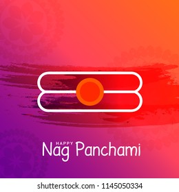 Illustration Of Nag Panchami Background.