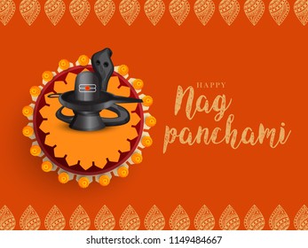 Illustration Of Nag Panchami Background.