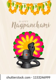 Illustration Of Nag Panchami Background.