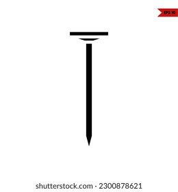 illustration of nail glyph icon