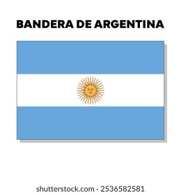 Illustration of the national flag of Argentina