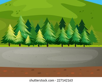 illustration of a national park