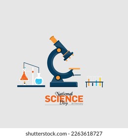 Illustration of National Science day concept