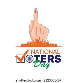 Illustration of National Voters' Day concept