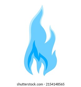 Illustration of natural gas flame. Industrial and business image.