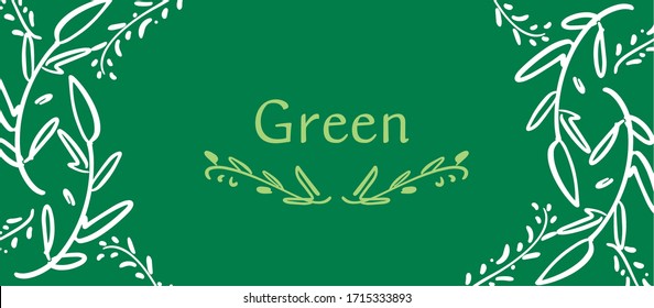 It is an illustration of a natural green leaf