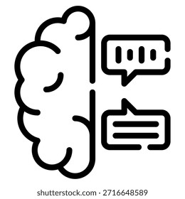 Ilustración del procesamiento del lenguaje natural en la tecnología inteligente del hogar.