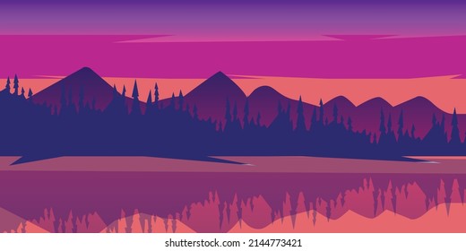 illustration nature background vector for design