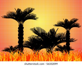 Illustration of nature. Background. Wallpaper.