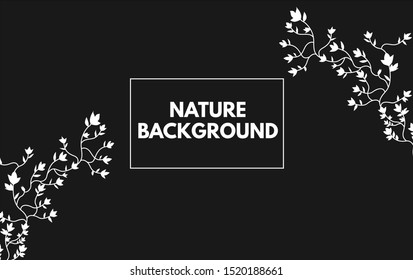 illustration of nature leaf background