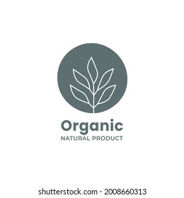 Illustration nature leaf Organic tree logo design