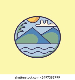 illustration of nature symbol characters