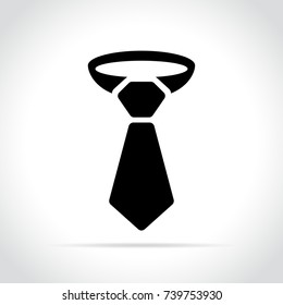 Illustration of necktie icon on white background