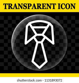 Illustration of necktie vector circle transparent icon
