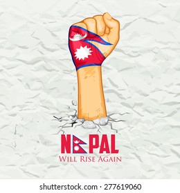 illustration of Nepal earthquake 2015 help and donation