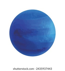 Illustration of Neptune, Vector illustration