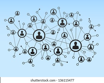 Illustration of network, EPS 8