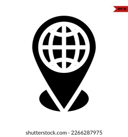 illustration of network glyph icon 