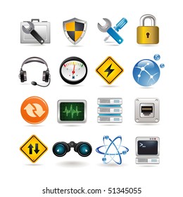 Illustration Of Network Icon Set