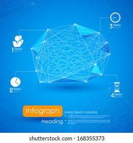 Illustration des Netzwerkes, infografischer Hintergrund
