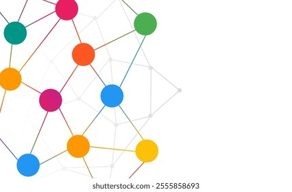 illustration networking vector to connect people in the world
