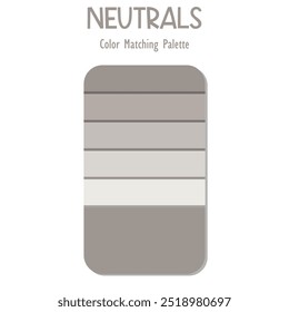 The Illustration of Neutral Color Matching Palette Dark