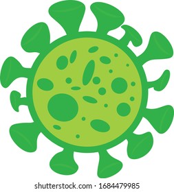 illustration of the new corona virus logo