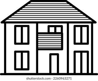 Illustration of a new detached house