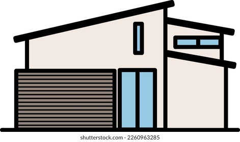 Illustration of a new detached house