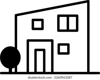 Illustration of a new detached house