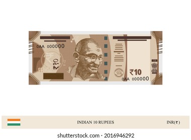 Illustration of New Indian Currency