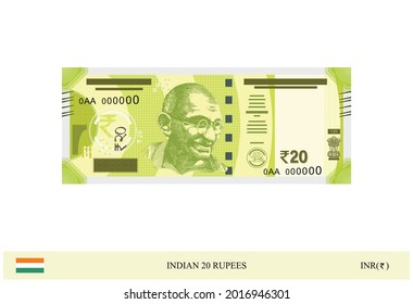 Illustration of New Indian Currency