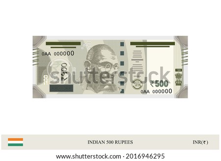 Illustration of New Indian Currency