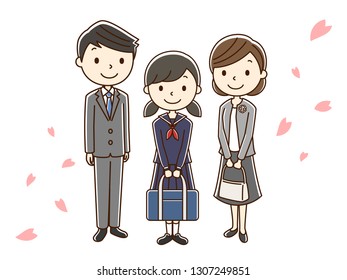 Illustration of new student.
