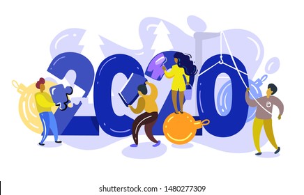 Illustration for the New Year 2020