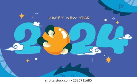 Illustration for New Year 2024