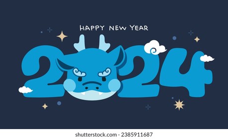 Illustration for New Year 2024