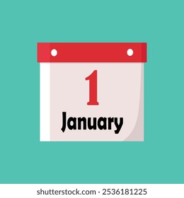 an illustration of a new year calendar