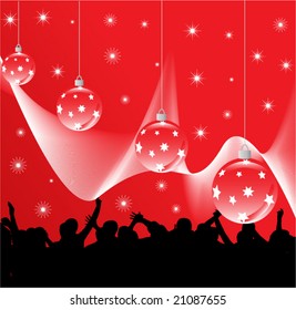 Illustration of New Year decoration