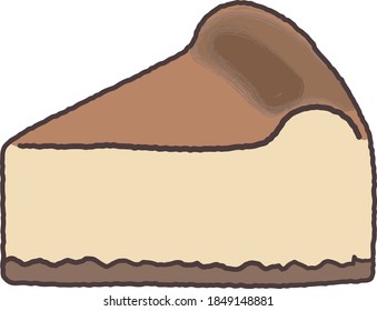 illustration of New York cheesecake