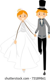 Illustration of Newlyweds on the Run