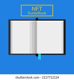 Illustration des NFT-Reiseführers mit flachem Design
