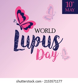illustration of a nice and beautiful abstarct or poster background with creative design for Lupus Day. 